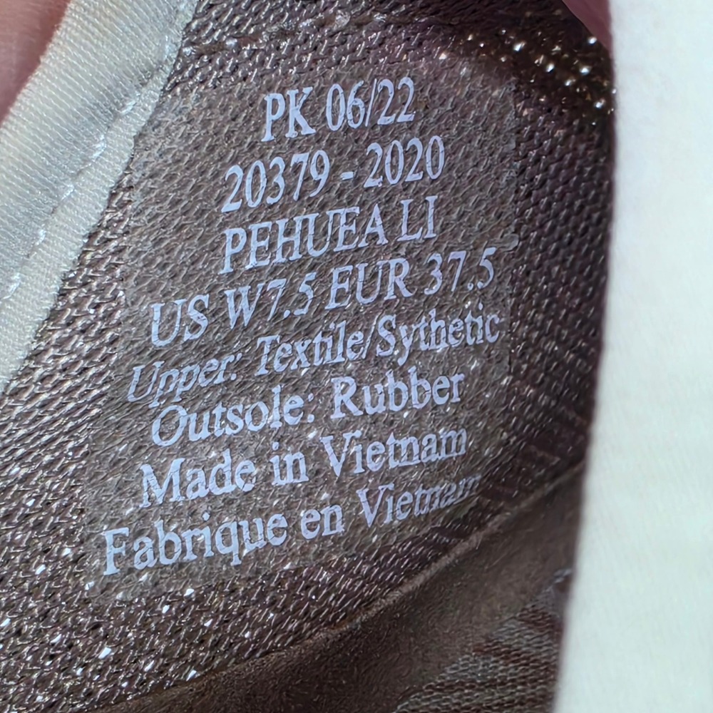 OluKai Pehuea Li Womens‎ 7.5 Tapa Gray Mesh Lace Up Drop-In Heel Sneakers - Picture 6 of 11